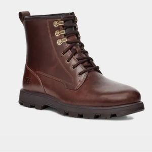 🥷🏿🥷🏿🥷🏿UGGS Men’s Kirkson boots Chestnut leather size-9